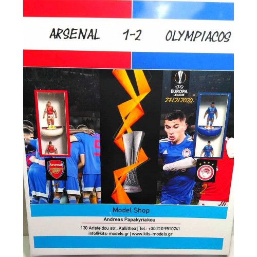 Subbuteo Andrew Table Soccer Arsenal-Olympiacos 1-2 Europa League 2019-20 game on WSB Professional bases